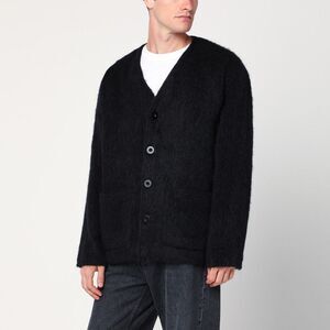 Our Legacy Men's Black Wool-Blend Cardigan